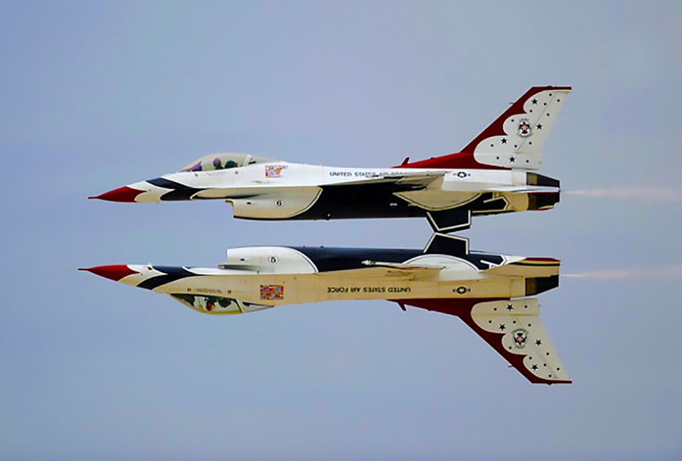 Watch in awe as civilian and military aircraft pull off gravity-defying aerial tricks at the Bethpage Air Show at Jones Beach. 