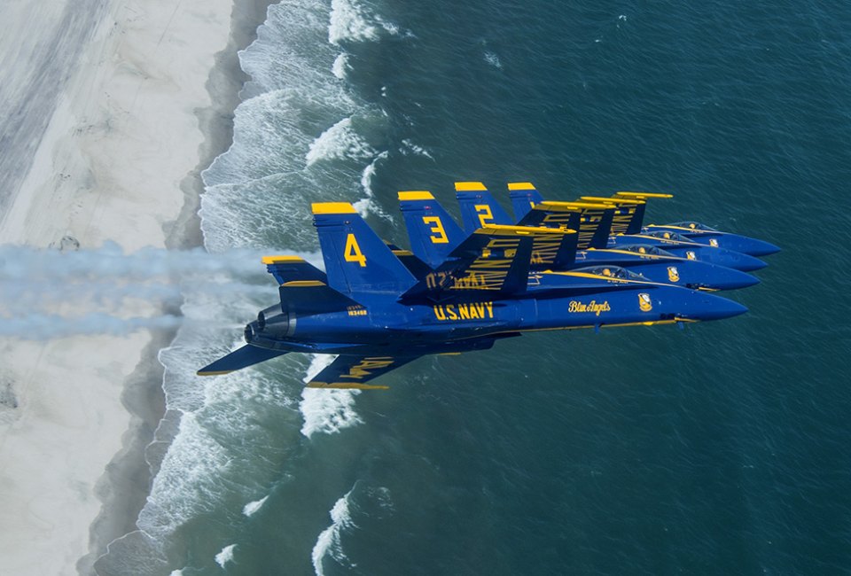 The U.S. Navy's Blue Angels headline the Jones Beach Air Show for the first time since 2004. U.S. Navy photo by Mass Communication Specialist 1st Class Ian Cotter