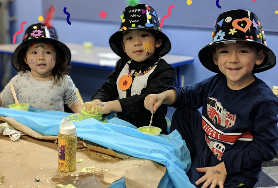 The Long Island Children's Museum's New Year's Eve party has themed activities, a ball drop, and a confetti-filled dance party. Photo courtesy LICM