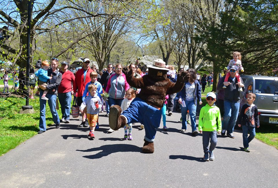 Smokey Bear will be attending the Planting Fields Arbor Day weekend celebration. Photo courtesy of the arboretum