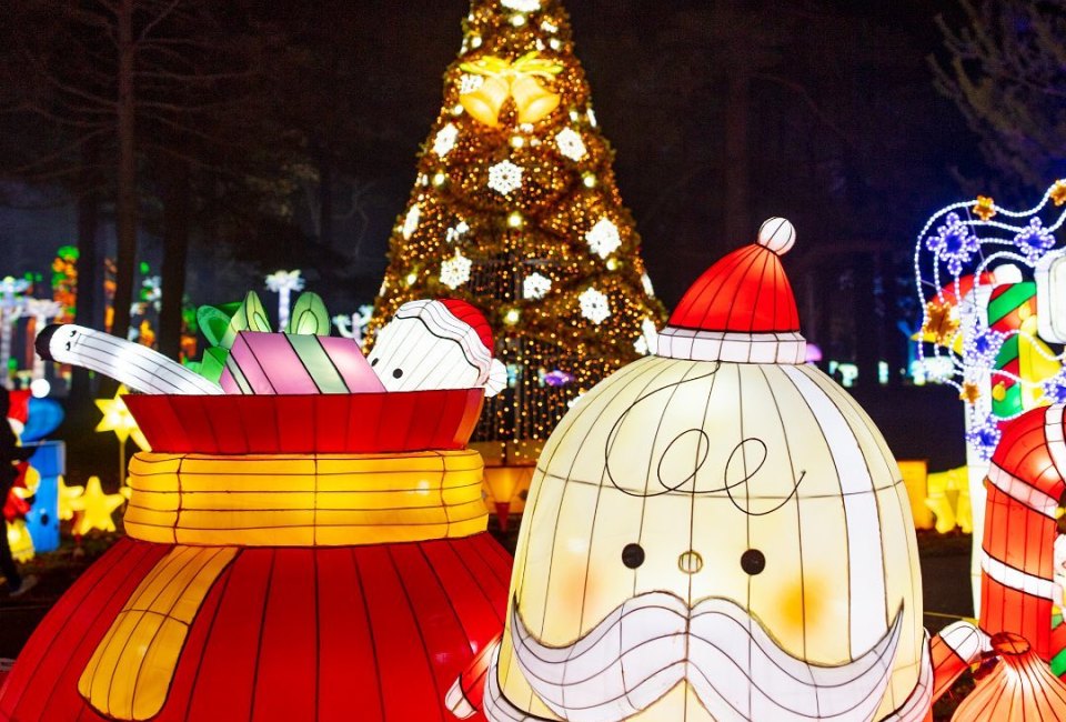 Check out the light displays at LuminoCity in Eisenhower Park. Photo courtesy of the the festival