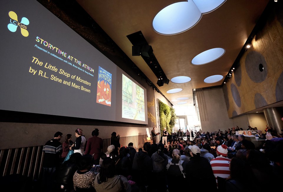 The David Rubenstein Atrium hosts a variety of free events for kids.