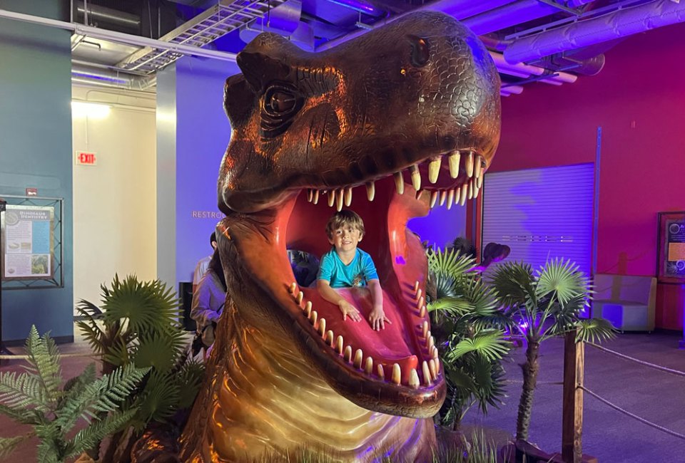 Little boy having fun at Discovery Cube LA. Photo by Kylie Williams