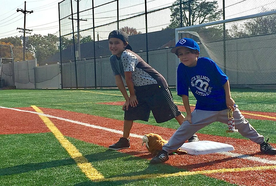 Little Leaguers can get ready for the season at one of these Long Island batting cages. Photo by author