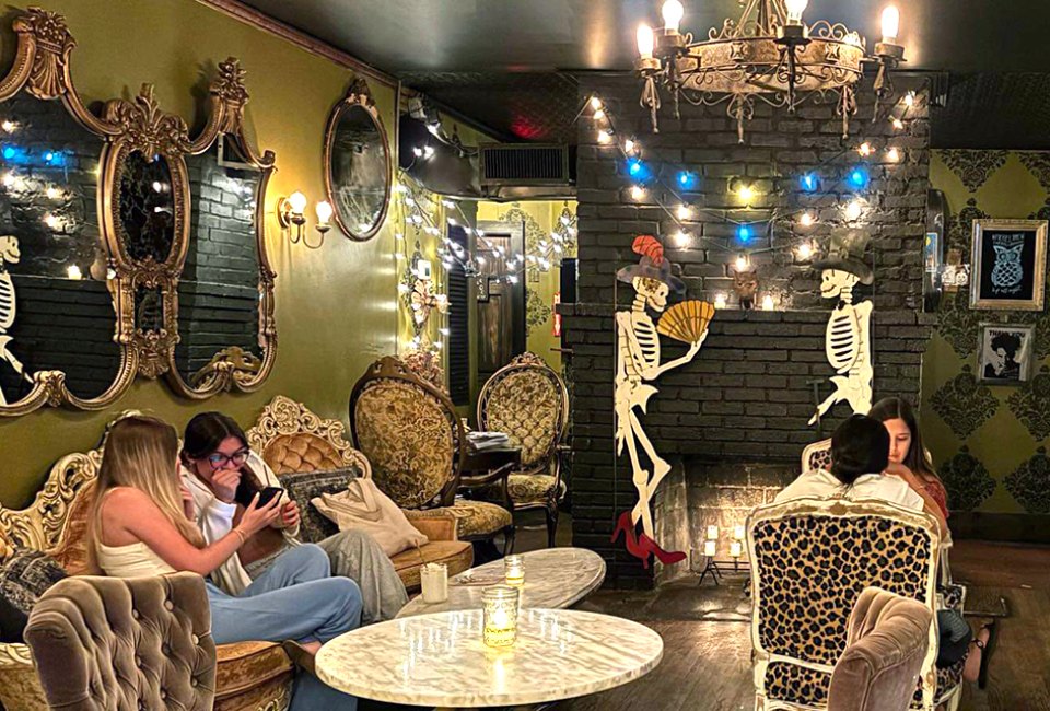 The ambiance is always a little spooky at the Witches Brew in West Hempstead. Photo courtesy of the restaurant 