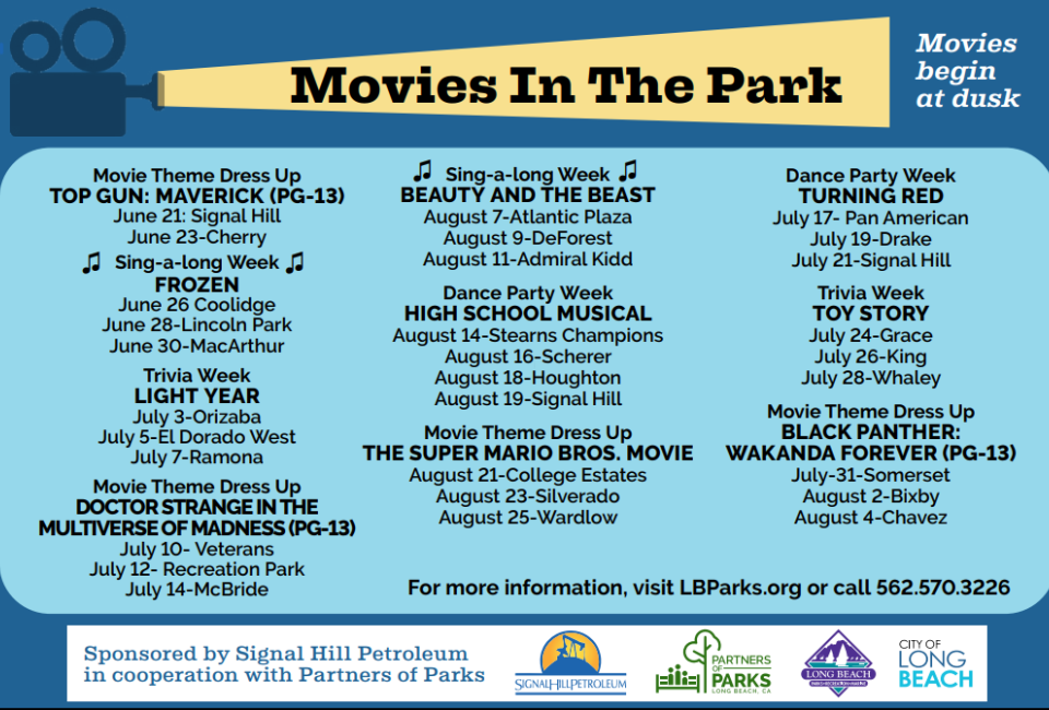 Long Beach Movies in the Park Mommy Poppins Things To Do in Los