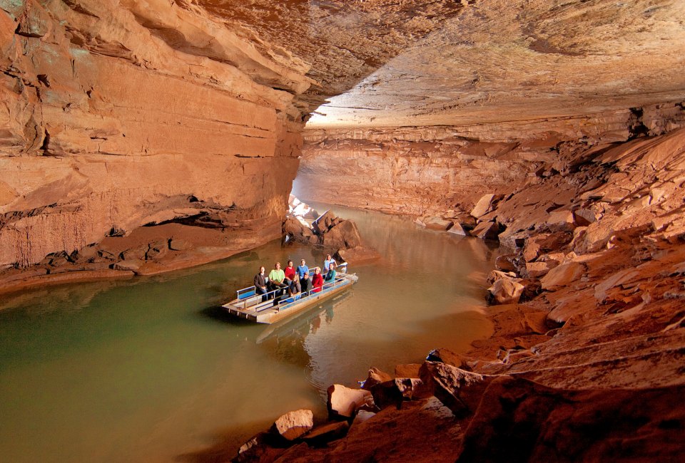 Take a tour of the Lost River Caverns.