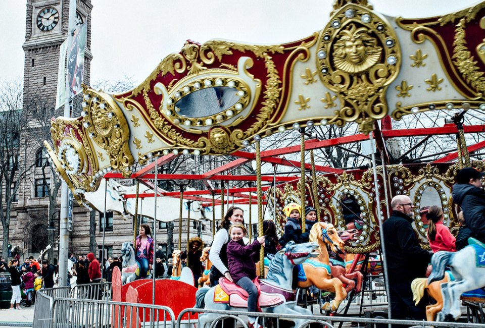 Ride the carousel! Photo courtesy of Lowell Winterfest