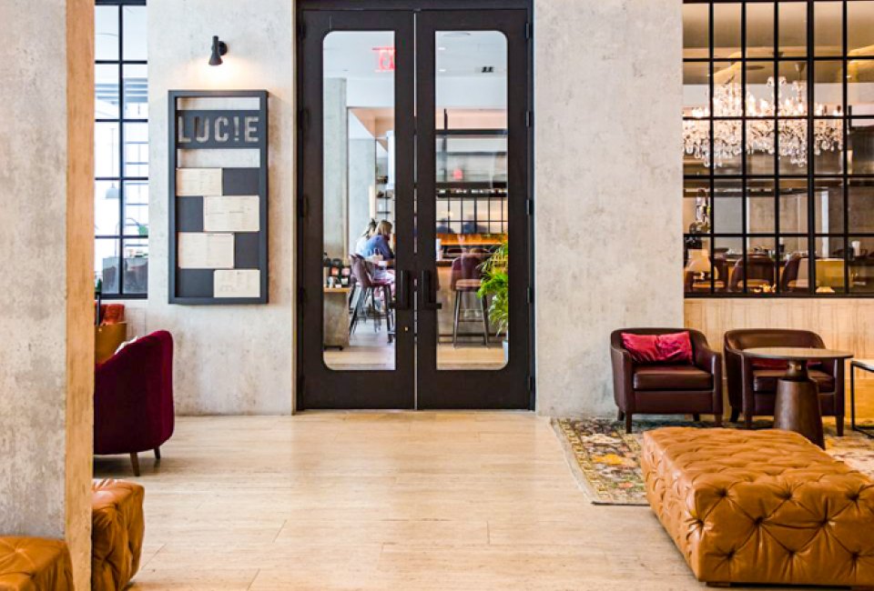 Find the right spot around Boston for a Mother's Day brunch or breakfast! Mother's Day at LUCIE Drink + Dine, photo courtesy of the Colonnade Hotel