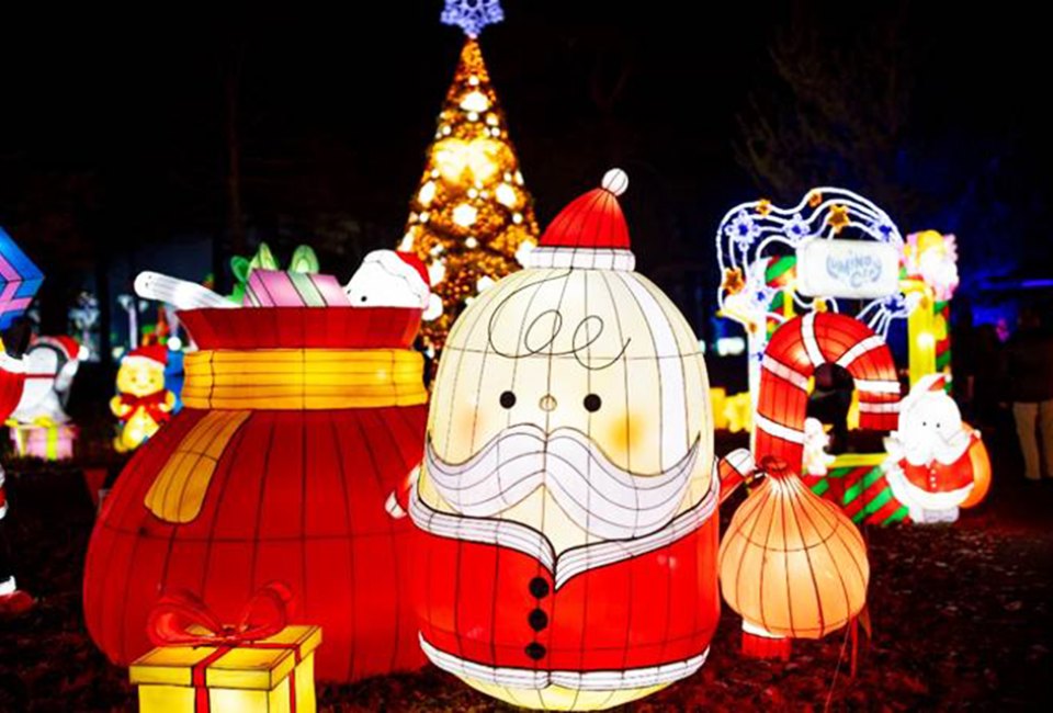 LuminoCity comes to Eisenhower Park in East Meadow this year with an illuminating holiday show. Photo courtesy of LuminoCity
