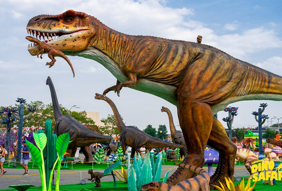 The only thing better than lifesize dinosaurs are ones that light up! Check out LuminoCity's Dino Safari in Lawrenceville until April 28, 2024. Photo courtesy LuminoCity