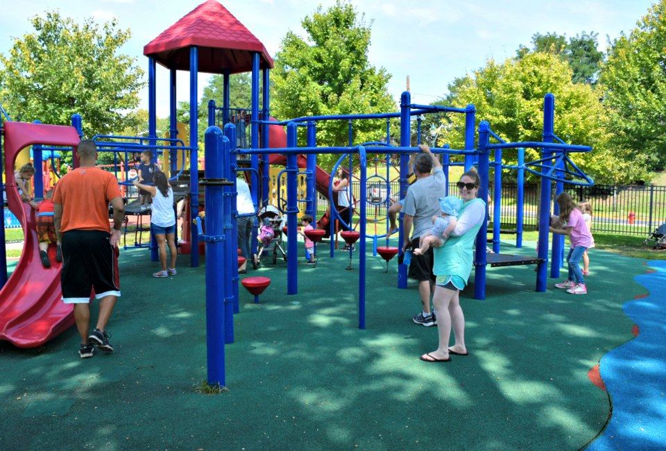 The playground at Lyndurst Municipal Park 