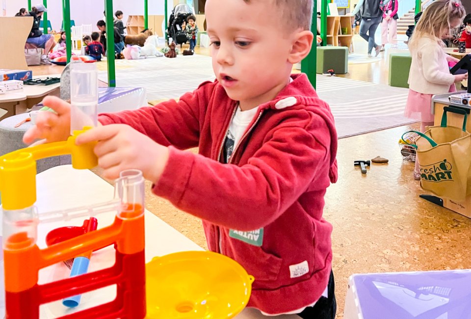 Playing in the Autry’s Museum's new play space. Photo by the author