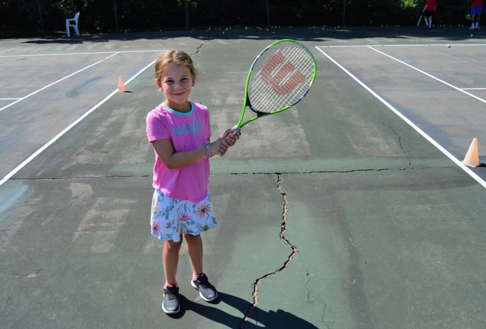 Try out tennis and more sports at Mandell JCC's summer camp. Photo courtesy the camp