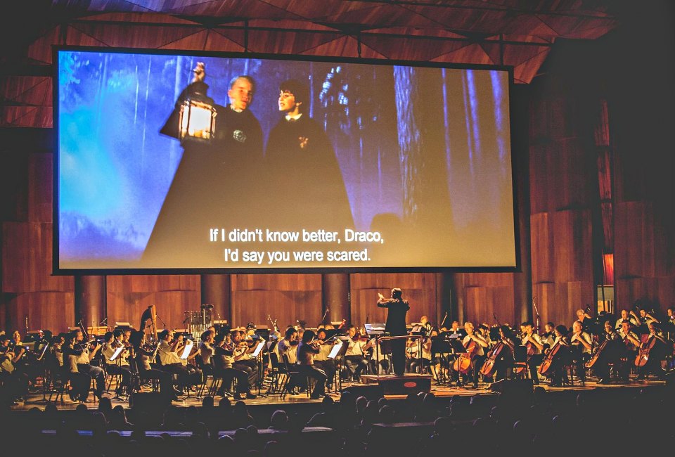 Harry Potter and The Philadelphia Orchestra. Photo courtesy of Mann Center for the Performing Arts
