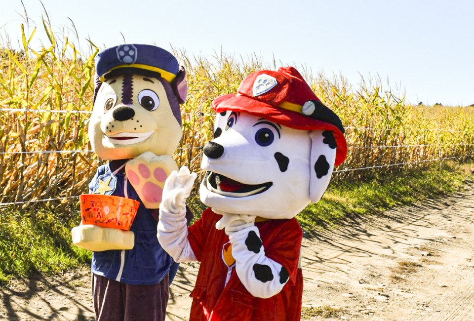 Special weekends include characters in costume! Photo courtesy of Marini Farm