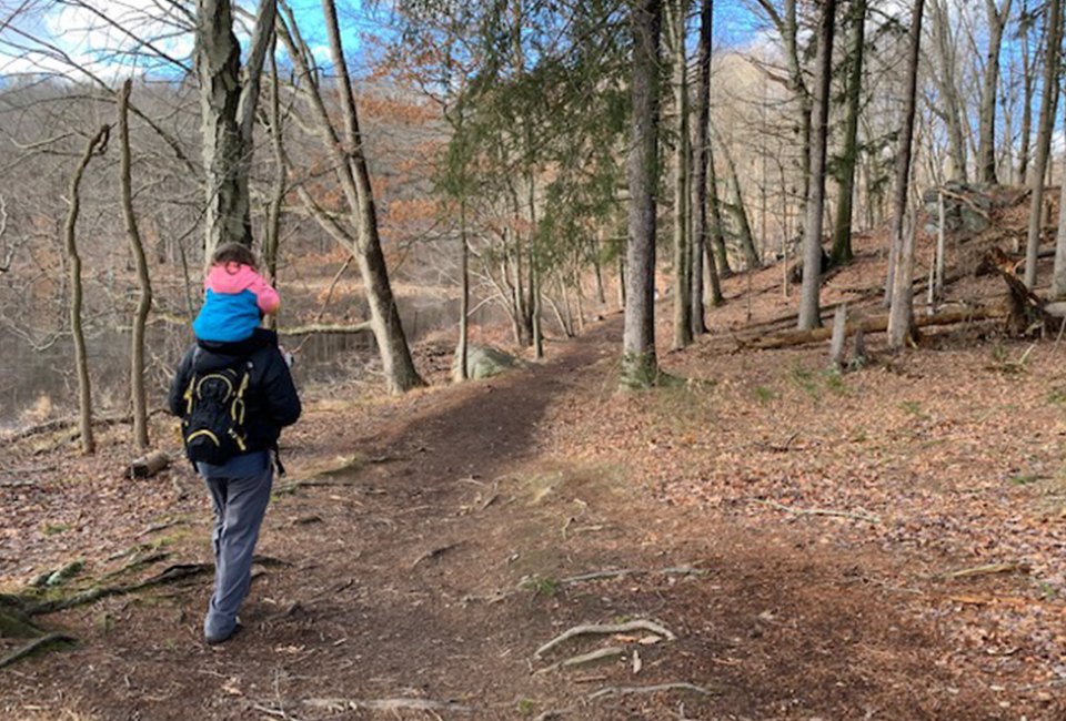 Teatown Lake Reservation offers miles of scenic, easy trails that are as fun to explore in the winter as they are in the summer. Photo by author