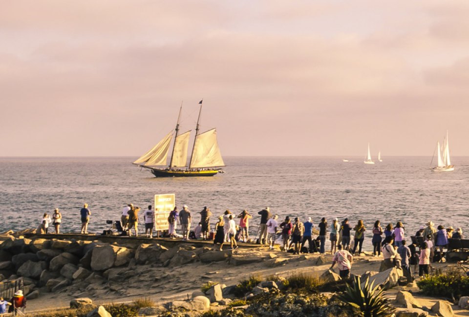 Watch the tall ships come in, and then play with pirates and eat with mermaids! Photo courtesy of the Maritime Festival
