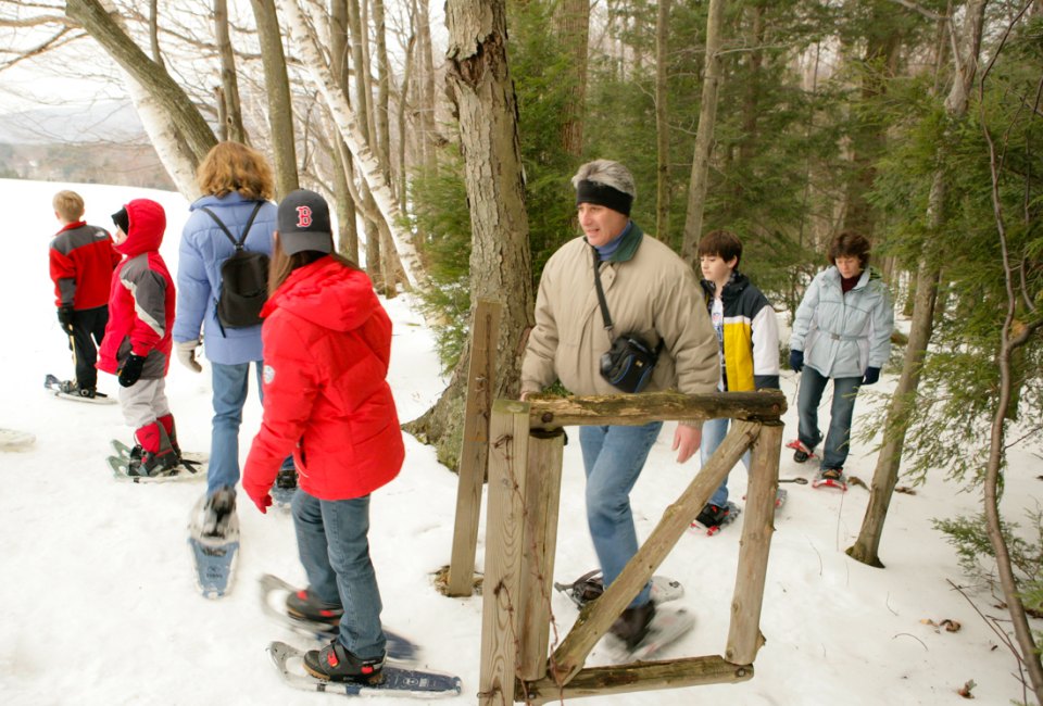 Find indoor fun and outdoor activities with the top things to do on February Winter Break in Boston! Snowshoeing photo courtesy of the Massachusetts Office of Tourism, via Flickr