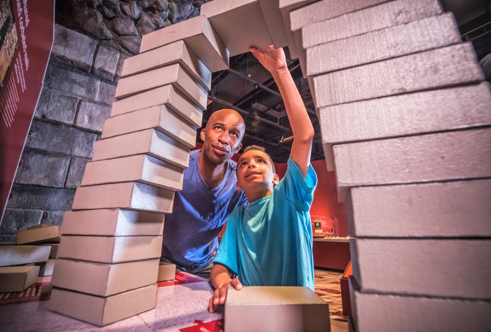 Kids can learn about architecture and other wonders at Maya: Hidden Worlds Revealed. Photo courtesy of Connecticut Science Center