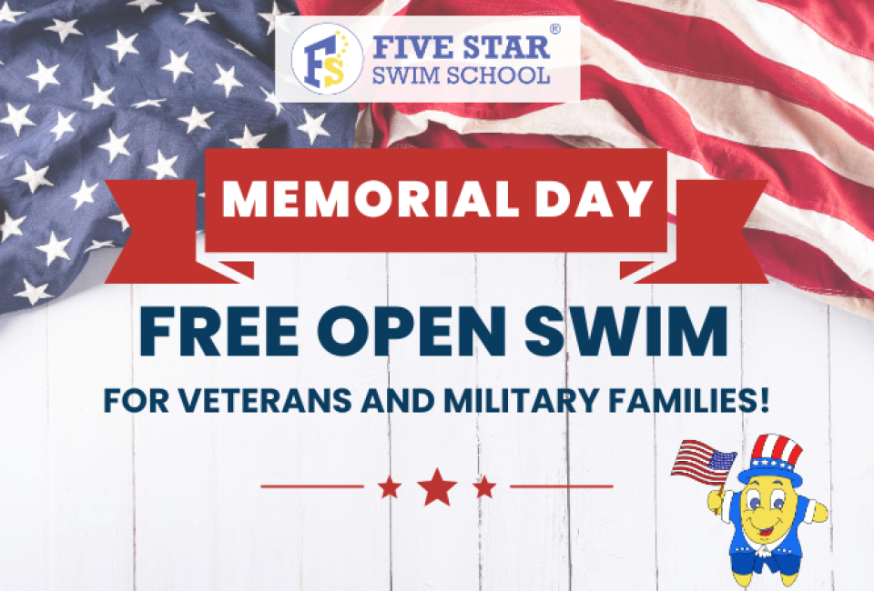Memorial Day Special Open Swim at Five Star Swim School