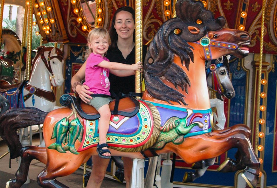 Take a ride on the carousel at Sugar Sand Park. Photo courtesy of mybocaparks.org