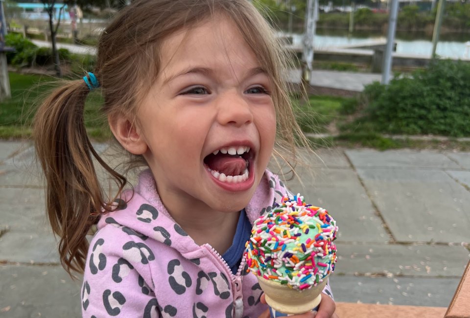 Photo of child smiling with ice cream - Things To Do in Milford