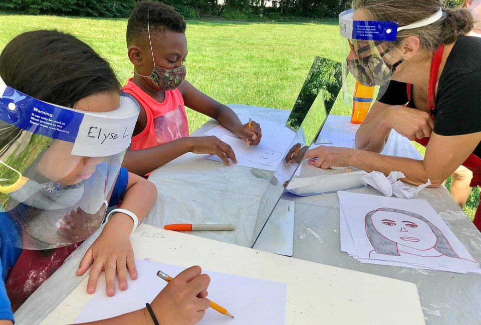 Kids receive safe, personal art instruction in Milton. Photo courtesy of Milton Art Center