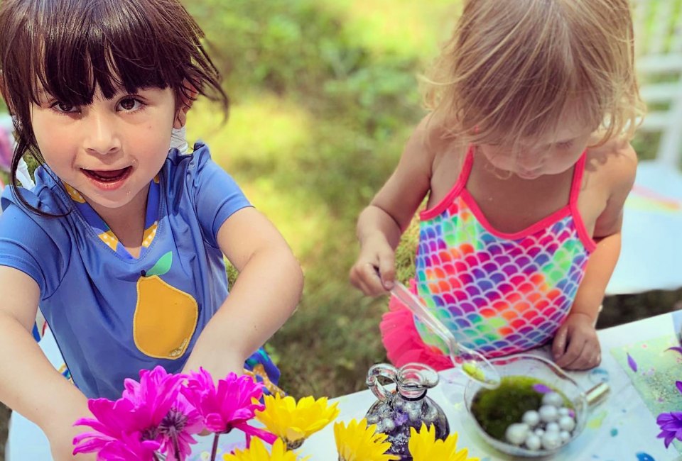 Groups of families can create their own backyard play-and-learn