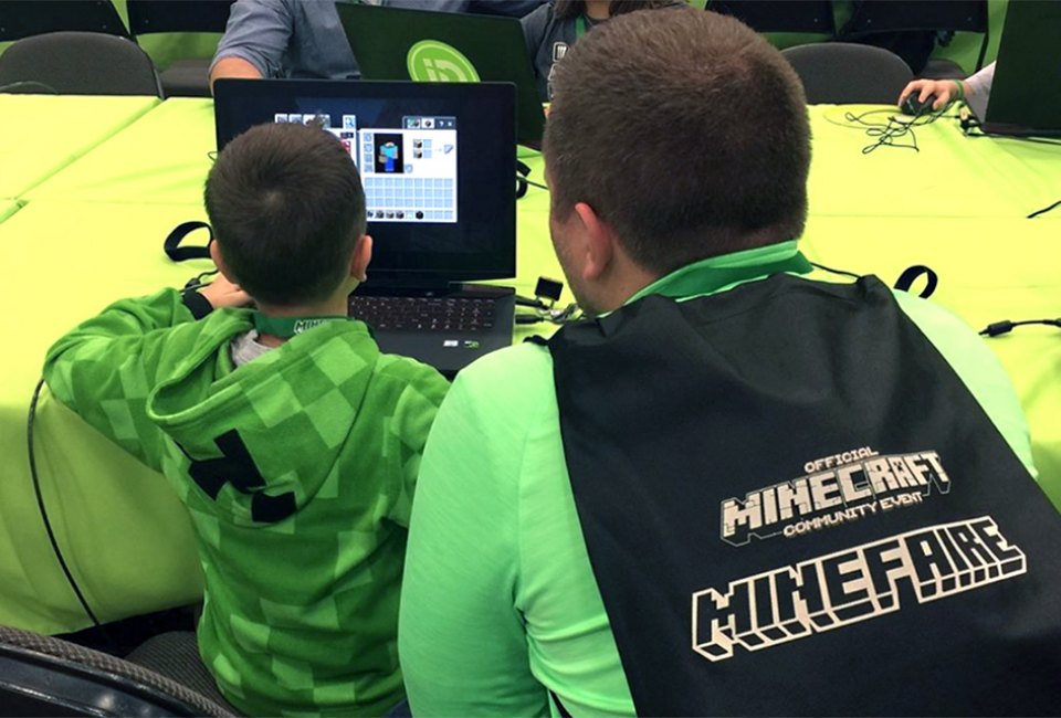 Mini Minecraft fans can meet other players, solve challenges, and even participate in a Minecraft costume contest. Photo courtesy of the event