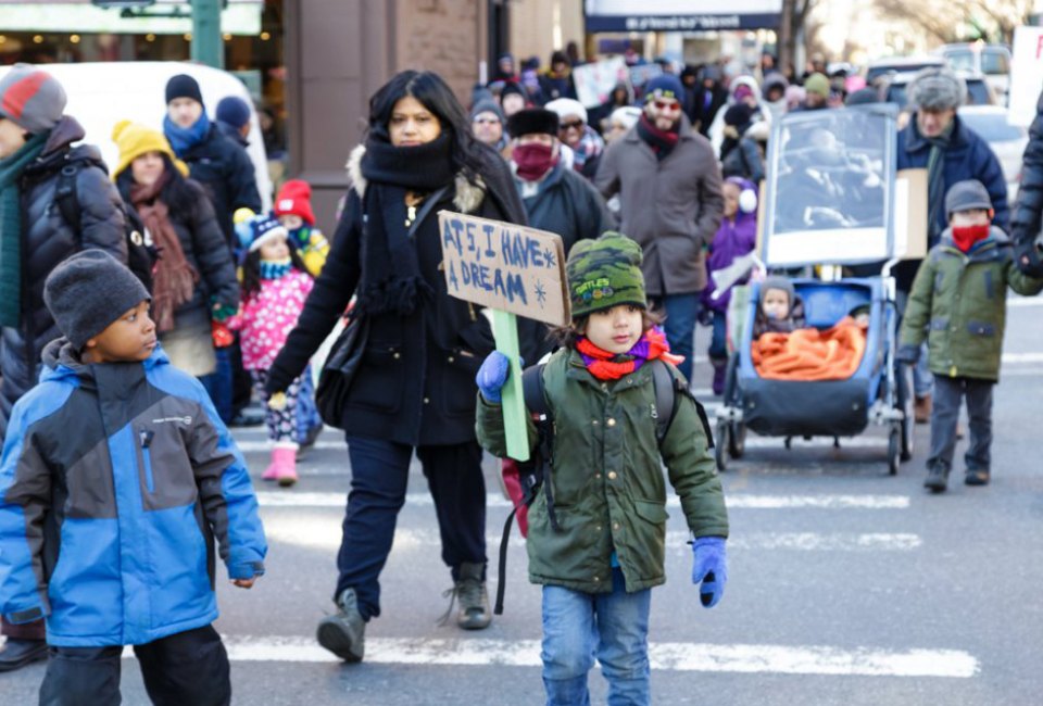 Join Manhattan Country School for its annual Martin Luther King Jr. Commemorative March. Photo courtesy of the school