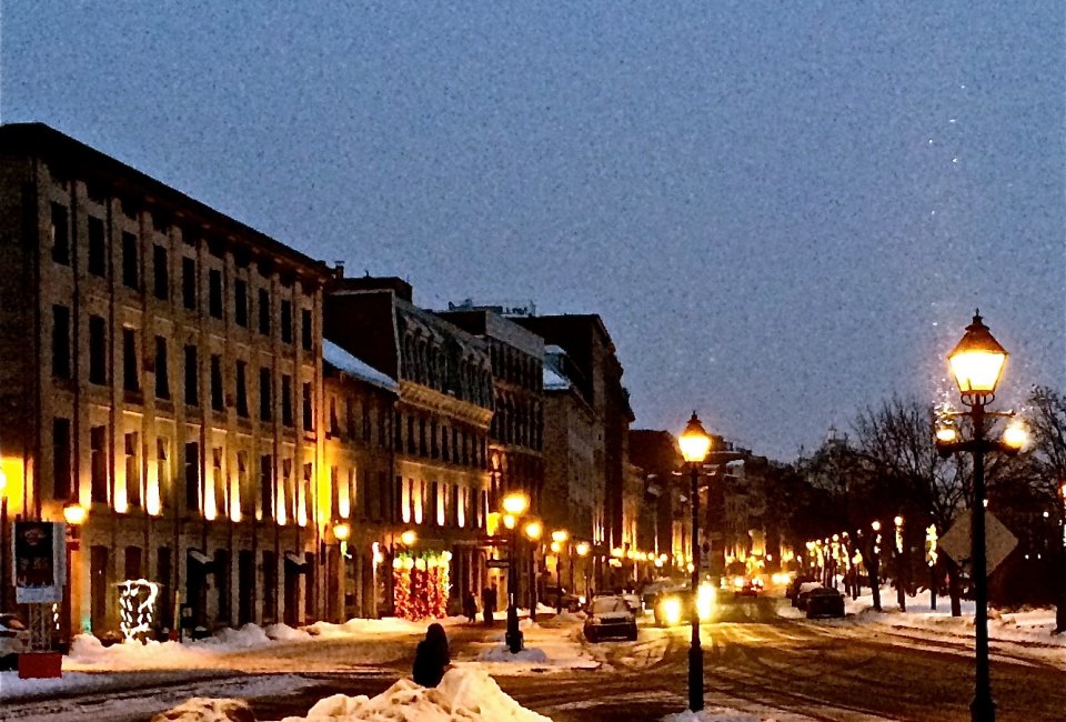 Visit Montreal in the winter and you'll be treated to Christmas lights.