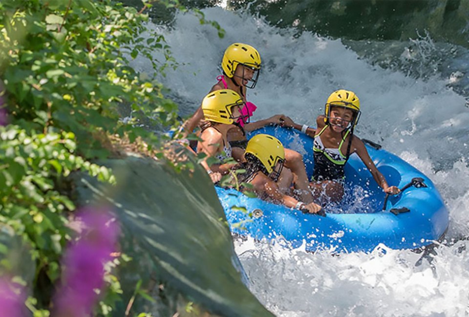 Careen down the supercharged white water raft ride, Colorado River, at Mountain Creek. Photo courtesy of Mountain Creek