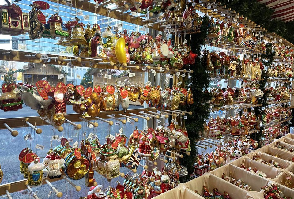 Atlanta Christkindl Market features Käthe Wohlfahrt Christmas ornaments and decorations. Photo courtesy of event