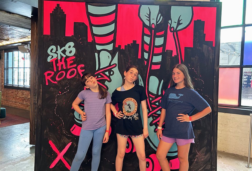 SK8 the Roof Opens at Ponce City Market for a Summer of Roller Skating Fun SK8 the Roof makes for an awesome summer activity, where kids can enjoy rooftop roller skating! Photo by author