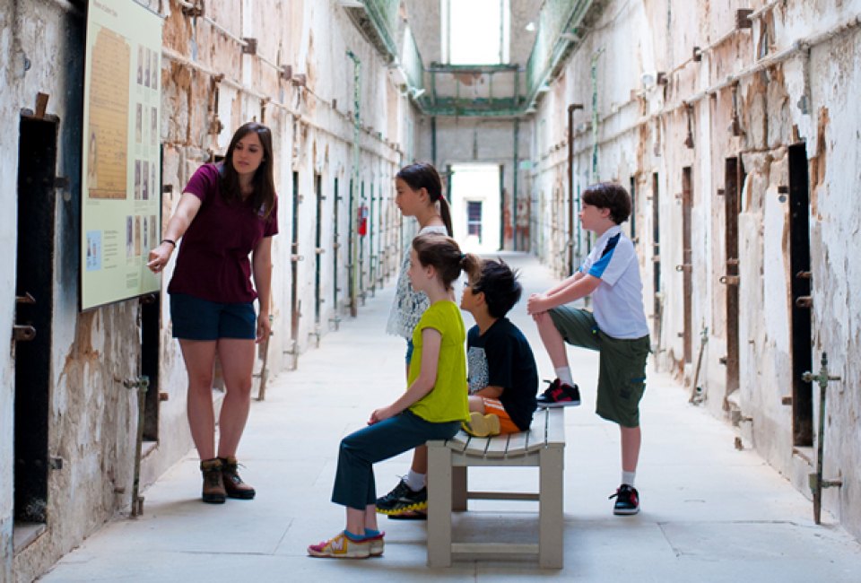 Tour the cellblock ruins at Eastern State Penitentiary.