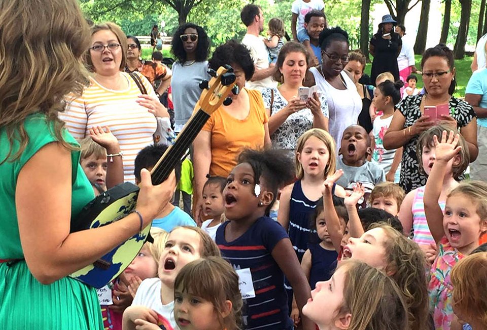 Rock out to free kids' concerts at Music in the Grove. Photo courtesy of the event