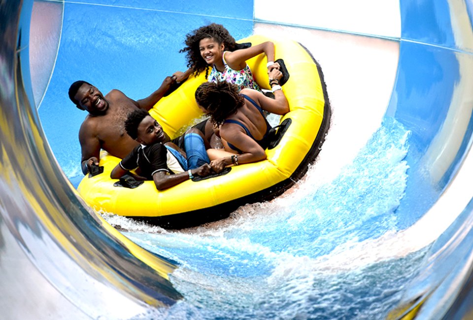 The River Canyon Run at Great Wolf Lodge is a raft slide the whole family can enjoy! 
