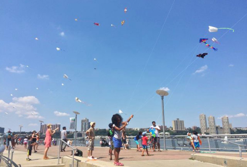 Spend a summer day on the Hudson at FlyNYC's Kite Festival. Photo courtesy of the event