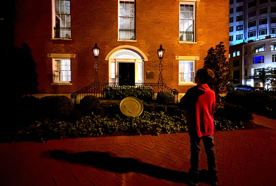 Look closely at the windows of the Decatur House and you just might see something creepy! Photo by Jennifer Marino Walters