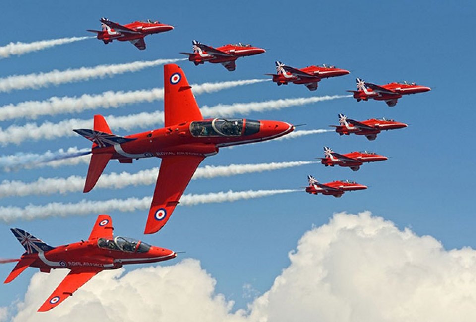 See stunning aerial maneuvers at the New York Air Show this weekend. Photo courtesy of the event