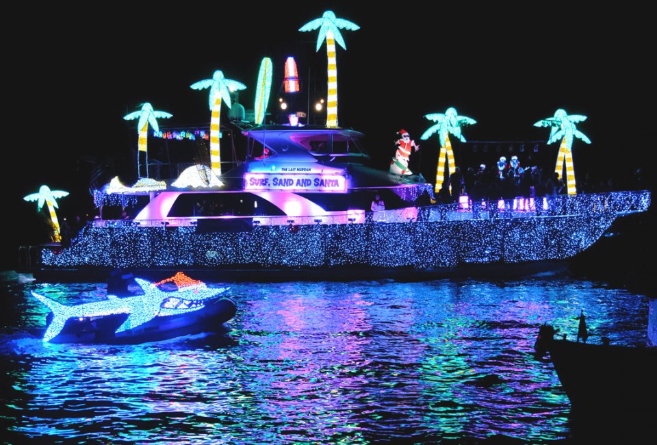 Newport Beach Holiday Boat Parade. Photo by Trent Bell