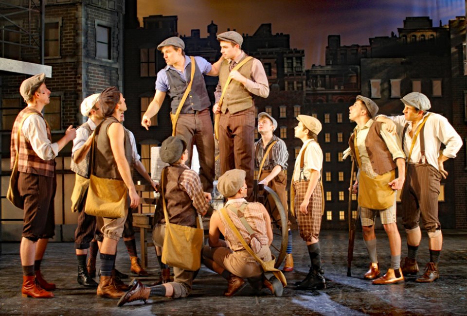 Disney's Newsies starts its seven-day run at the White Plains Performing Arts Center this weekend. Photo by Jack Davey