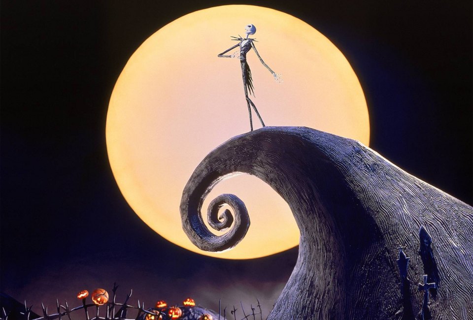 Jack Skellington gives a new meaning to Christmas Spirit in The Nightmare Before Christmas, which is one of the free outdoor movies streaming in NYC this October. 