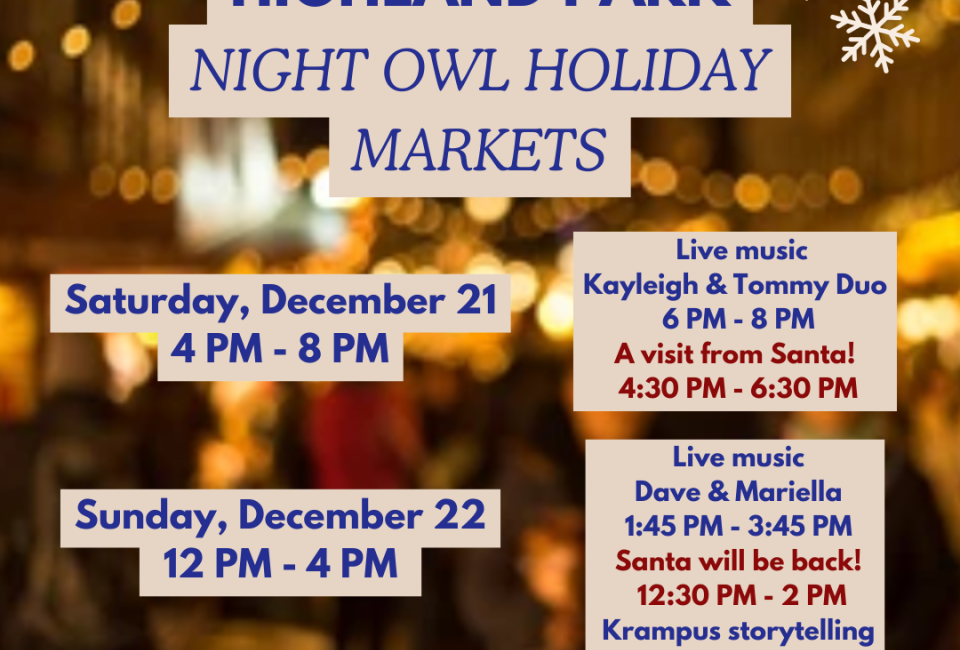 Highland Park Night Owl Holiday Craft Markets
