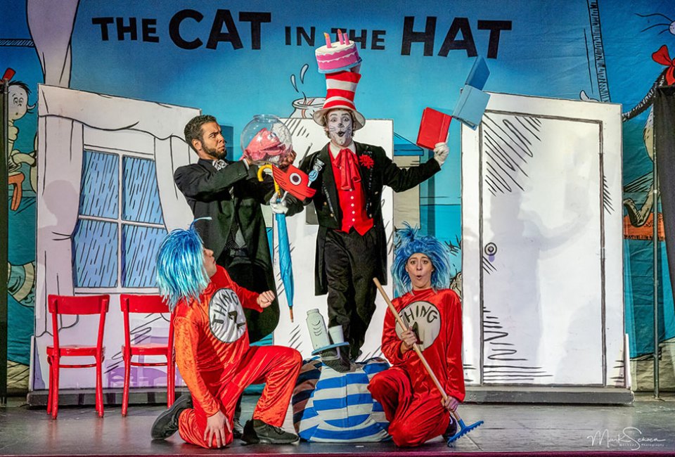 A boring afternoon turns into an amazing adventure when the Cat in the Hat comes calling at MAYO. Photo courtesy of MAYO