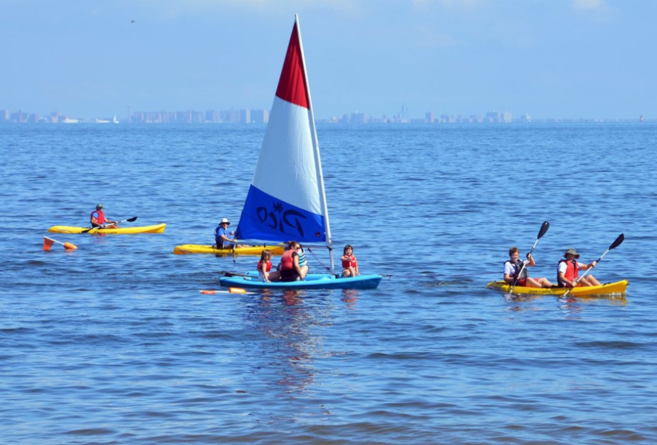 Take to the water during Port Monmouth's Wind & Sea Festival. Photo courtesy of the Monmouth County Park System