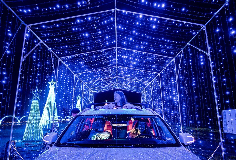 Have your car loaded and ready to experience the magic of Dasher's Lightshow. Photo courtesy of Dasher's Lightshow