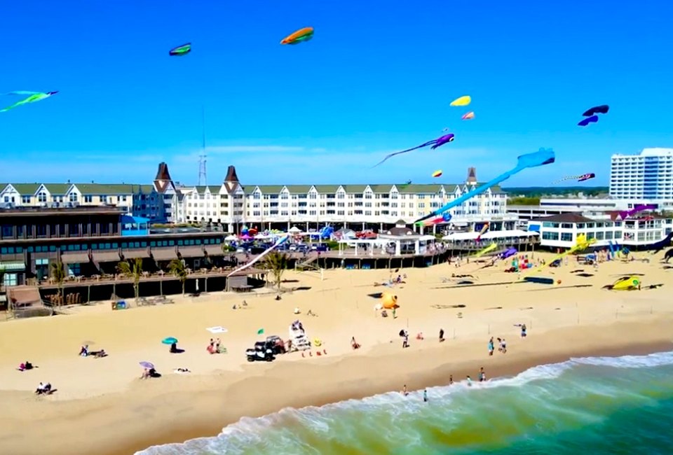 Free in April: 40 Things To Do with Kids in New Jersey Kites of all shapes and sizes soar over the beach in Long Branch at Kites at the Pier Festival. Photo courtesy of Pier Village