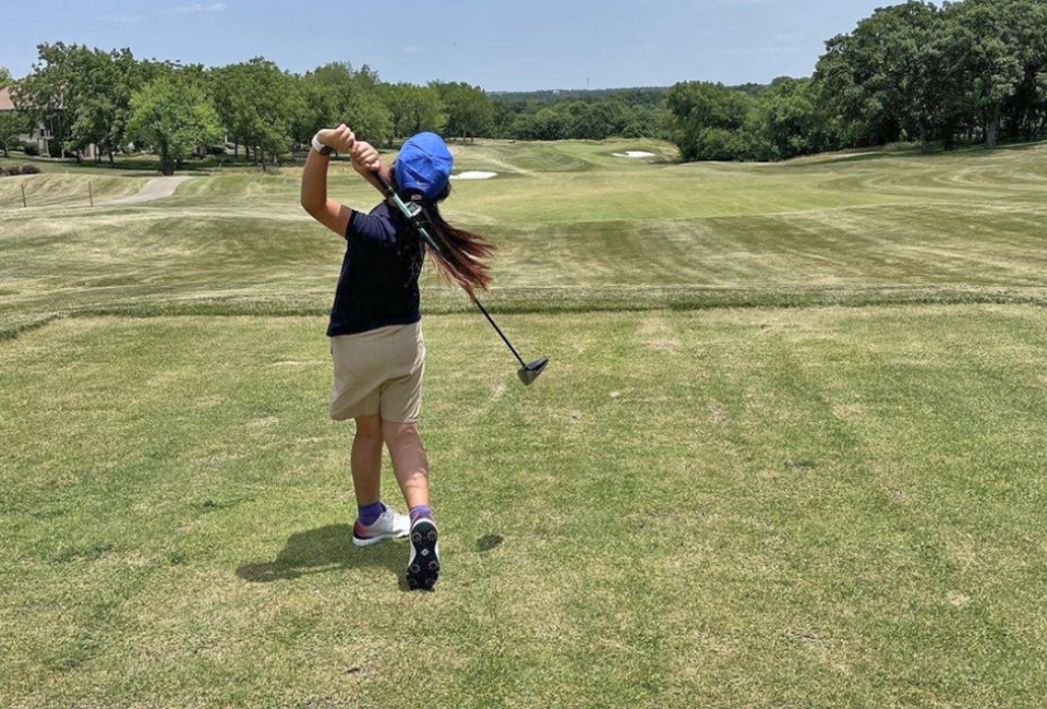 Kids can hone their swings at Skyway Golf Course's summer camp. Photo courtesy of the club